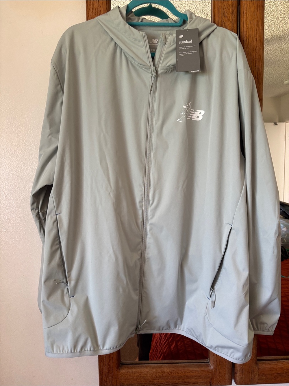 New Balance Shohei Ohtani Signature Performance Warm Up Jacket NWT Hooded Gray
